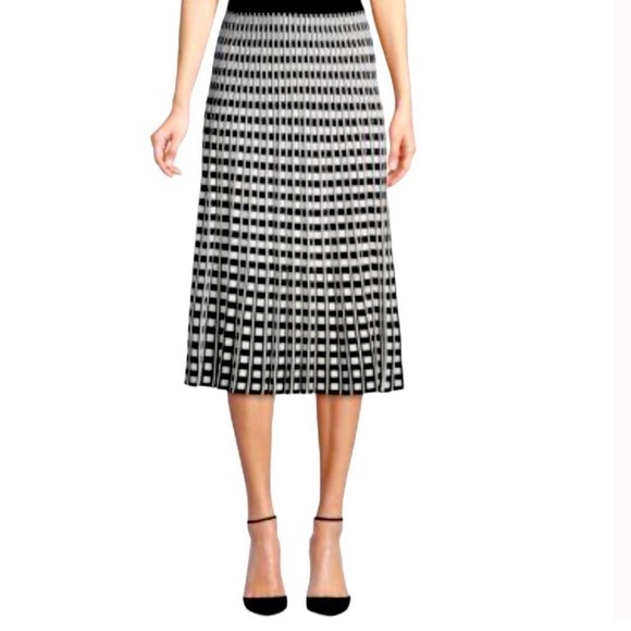 10 Crosby Derek Lam Dresses & Skirts - Derek Lam 10 Crosby Pleated Midi Skirt Black White Size XS